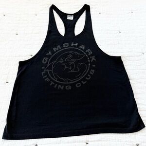 Gymshark Men’s Black Muscle Tank Lifting Club Large